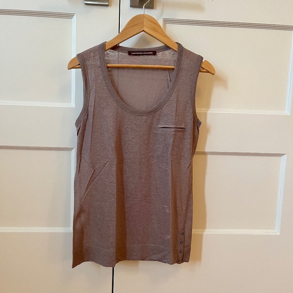 Comptoir des cotonniers beige/bronze tank top